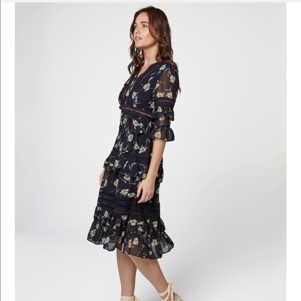 NWT Few Moda Floral Midi Dress